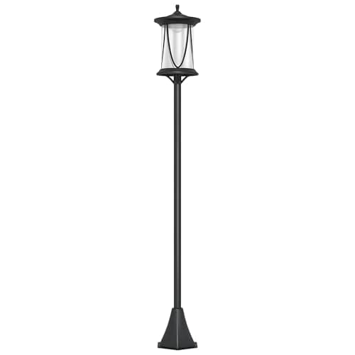 Image of Outsunny Solar Lamp Post Light, 1.3 M LED Outdoor Street Light, Waterproof IP44 for Patio, Garden, Pathway, Cool White