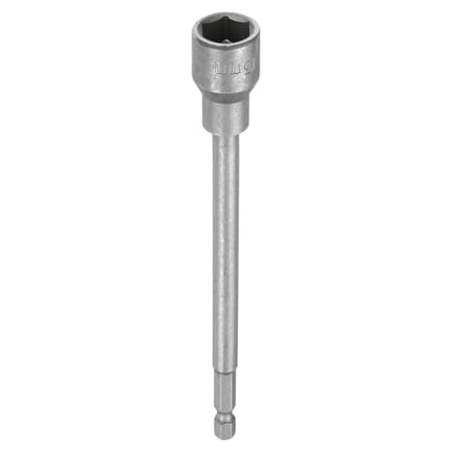 Image of sourcing map Nut Driver Drill Bit 13mm Metric Impact Socket 1/4" Hex Shank 6" (150mm) Extra Long Magnetic 6-Point Sockets Quick-Change CR-V Steel Bolt Setter for Power Drill Drivers