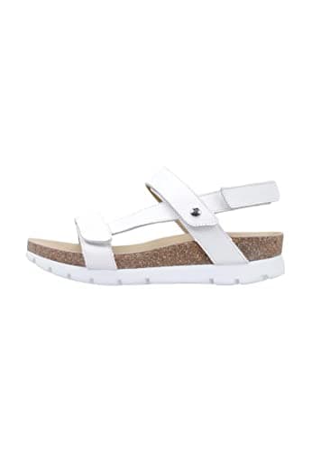 Image of Panama Jack Women's Selma Flat Sandal, Blanco B5, 5 UK