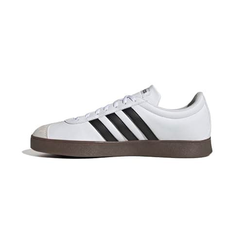 Image of adidas VL Court Base Shoes Mens Trainers White/Black 9 UK