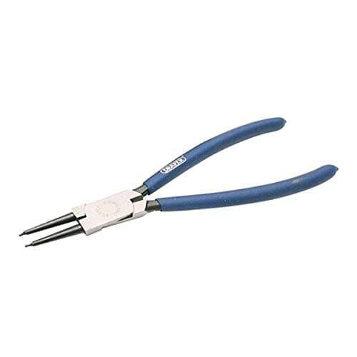 Image of Draper 38995 Straight Tip Internal Circlip Plier, 180mm , Blue