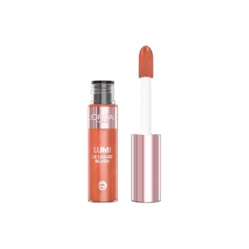 Image of L'Oréal Paris Lumi Le Liquid Blush, Lightweight Radiant Colour & Glowy Finish, Highly-Pigmented, Buildable, Blends Seamlessly For A Gorgeous, Lasting Glow, 627 Glowy Warm Peach