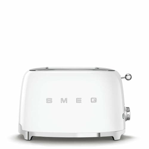 Image of Smeg TSF01WHEU 50's Style Toaster for Two Slices 950W - white