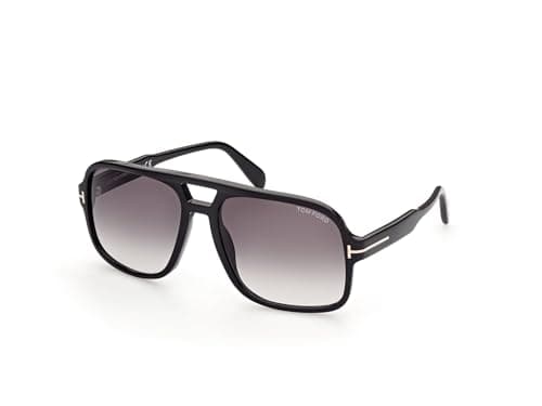 Image of Tom Ford FALCONER-02 FT0884 Shiny Black/Grey Shaded 60/18/140 unisex Sunglasses
