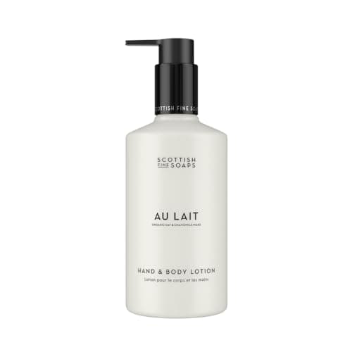 Image of Scottish Fine Soaps Au Lait Hand & Body Lotion 300ml – Hydrating Lotion with Milk Extracts, Allantoin and Safflower Oil