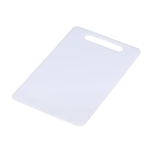 Image of Chef Aid White Chopping Board, Durable Plastic Cutting Board 27x17cm, Food Safe, Lightweight & Easy to Clean, Ideal for Meat, Vegetables, Fruit & More