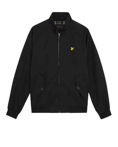 Image of Lyle & Scott Mid Jackets Cotton Harrington Jacket Z865 Jet Black, XL
