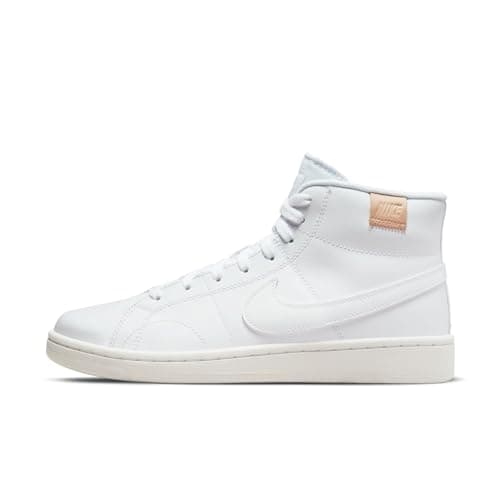 Image of NIKE Womens Court Royale 2 Mid Sneaker, Bianco, 6.5 UK