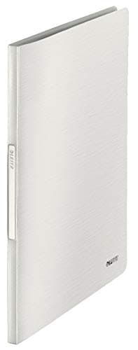 Image of Leitz A4 Display Book, 40 Pockets, 80 Sheet Capacity, Transparent Pockets, Arctic White, Style Range, 39590004