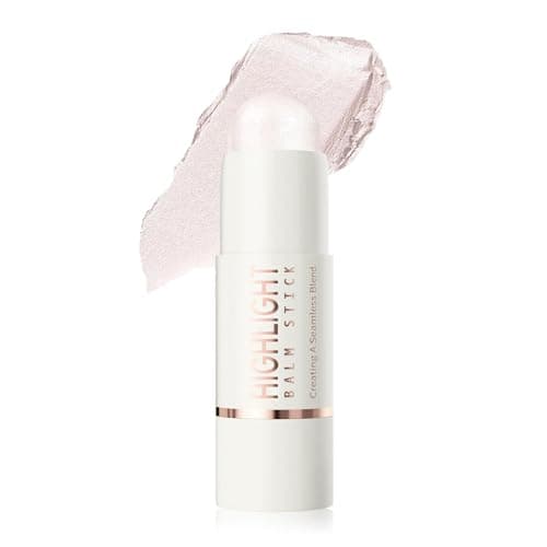 Image of Face Highlighter Stick, Pearl Shimmer Highlighter Makeup For Defining Sculpting Face, Waterproof Long-Lasting Makeup Stick with Translucent Shimmer Finish, Lightweight Breathable