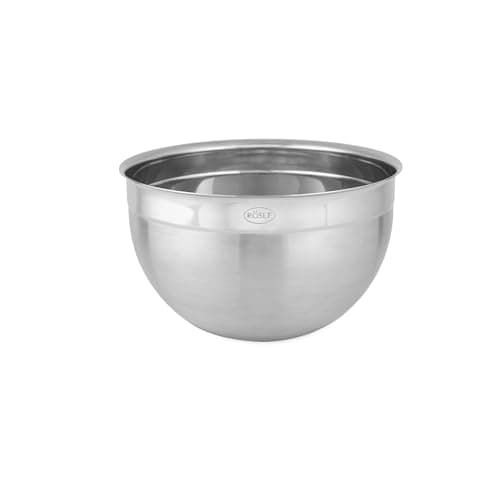 Image of RÖSLE High Bowl, Elegant Stainless Steel Bowl for Preparing and Storing Food, 18/10 Stainless Steel, Dishwasher-Safe, 16 cm, Silver-Coloured