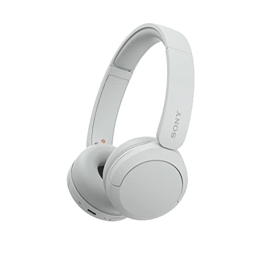 Image of Sony WH-CH520 Wireless Bluetooth On-Ear Headphones, Lightweight Design, Up to 50hr Battery Life, Quick Charge, EQ, Clear Call Quality, iOS & Android - White