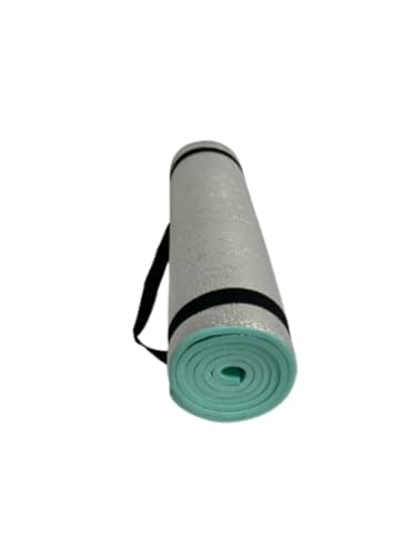 Image of MAHFIELD Premium Lightweight 10mm Thick, 180cm x 60cm (extra wide) Insulated EVA FOAM Roll Mat- Camping, Hiking, Yoga, Exercise, Festival, Sleeping, Waterproof, Aluminium Foil, Multi-Use (green)