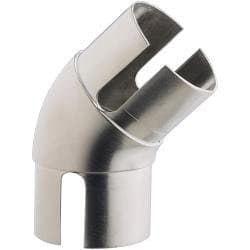 Image of Rothley Handrail 135 Degree Elbow - Brushed Nickel Finish Internal fit x 1