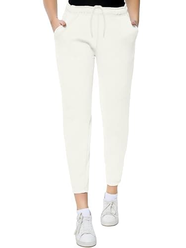 Image of Love My Fashions® Plain Joggers for Women UK Casual Jogging Bottoms Ladies Sweatpants Running Sports Trouser with Pockets Cream