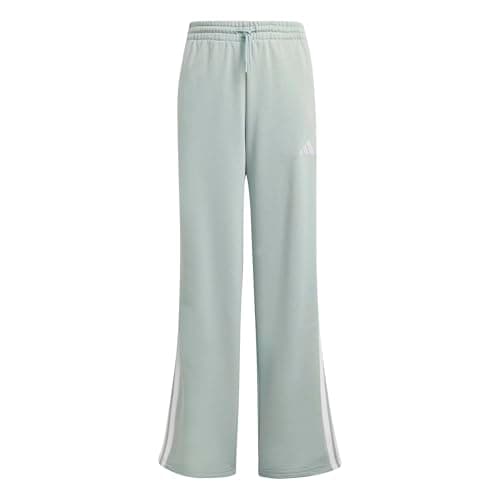 Image of adidas Girl's Essentials Pants, Wonder Sage/White, 11-12 Years