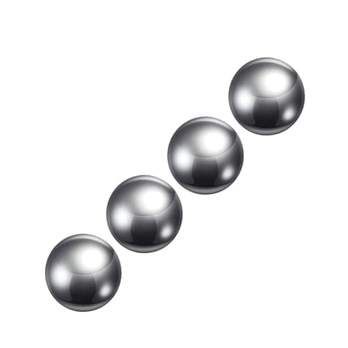 Image of METALLIXITY Precision Balls G100 15mm 4pcs, 304 Stainless Steel Bearing Balls Beads - for Industry Kit, Machinery, Automotive, and DIY