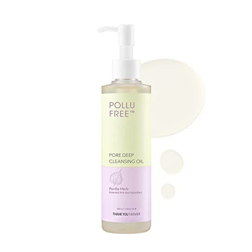 Image of THANKYOU FARMER Pollufree Blackhead Pore Deep Cleansing Oil - Blackhead Cleanser, Korean Herb Extracts, Lightweight Korean Oil Cleanser for Face, All skin types 200ml