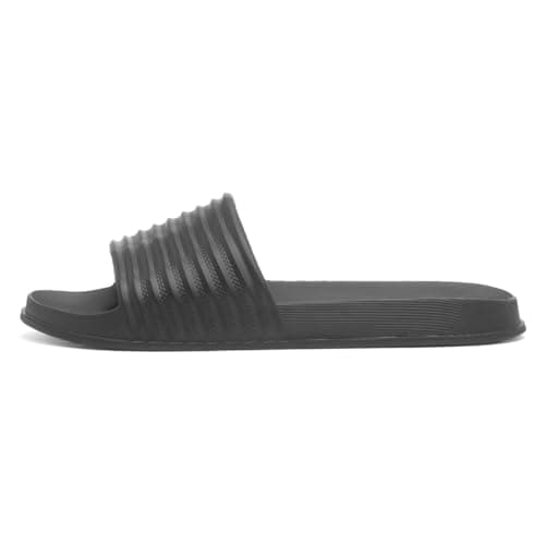 Image of Shoe Zone - Womens Black EVA Slider - Size 4 UK - Black