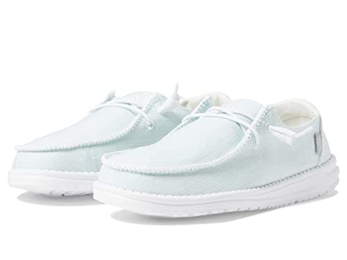 Image of Hey Dude Women's Wendy Boho Slip-On Casual Shoes Loafer, Sky Blue, 8 UK