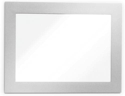 Image of Durable DURAFRAME Magnetic Frame, A6 Format In Silver, Pack of 5 Frames, Document Frame for Professional Internal Signage