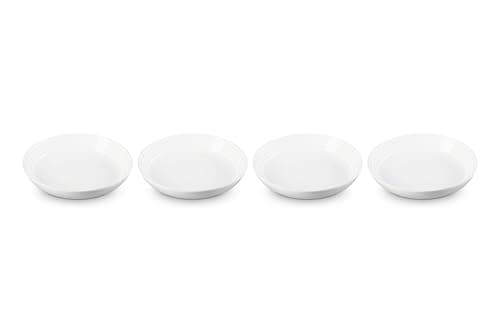 Image of Le Creuset Stoneware Pasta Bowls, White, 9.75", Set of 4