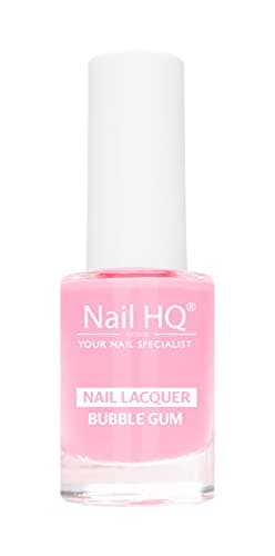 Image of Nail HQ Nail Polish, Bubble Gum – 10ml Highly Pigmented Vegan Nail Lacquer – Glossy High Shine, Smooth Application & Cruelty-Free