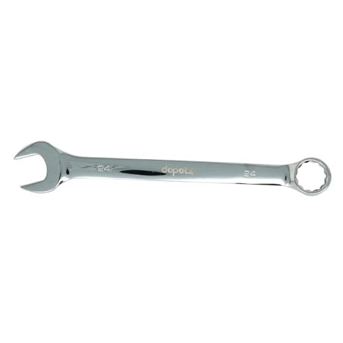 Image of Dapetz® 24mm Combination Spanner Wrench, Fixed Head Open End Spanner, Chrome Vanadium Steel, Metric Hand Tool