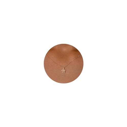 Image of KINHOPI Gold Necklaces for Women 14K Gold Plated Flower Pendant Necklace Trendy Fashion Jewellery Gifts for Women Girl