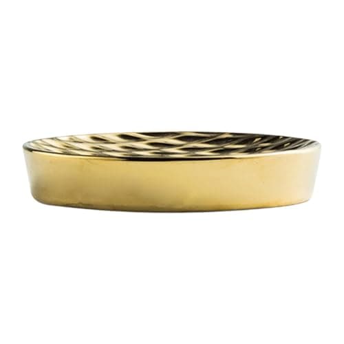 Image of Amagogo Ceramic Soap Holder Decorative Soap Dish for Bathtub Sink Countertop Kitchen, Gold