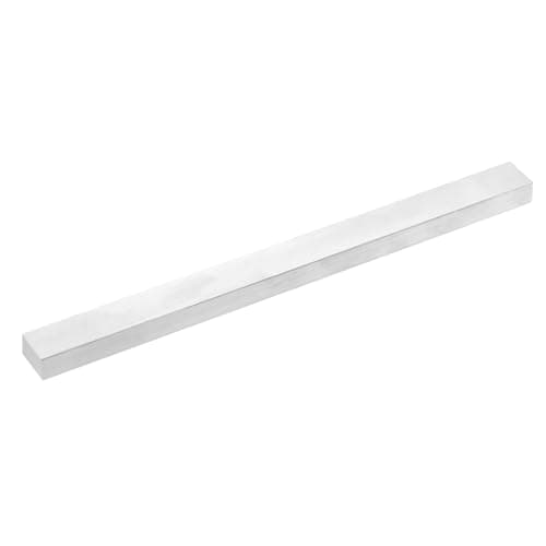 Image of sourcing map Square Aluminum Flat Bar, 19/32" (15mm) Thick x 63/64" (25mm) Width x 13" (330.2mm) Long 6063 Aluminum Flat Plate Solid New Mill Stock Silver for Industrial Building