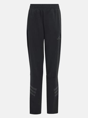 Image of adidas Unisex Kids Future Icons 3 Stripes Cuffed Pants, Black/Black, 7-8 Years
