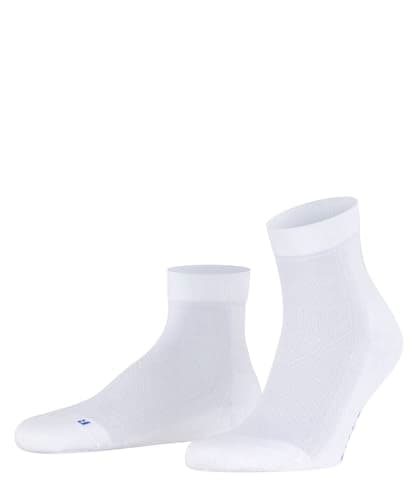 Image of FALKE Unisex Cool Kick U Sso Soft Breathable Quick Drying Plain 1 Pair Socks, White 2000, 5.5-7.5
