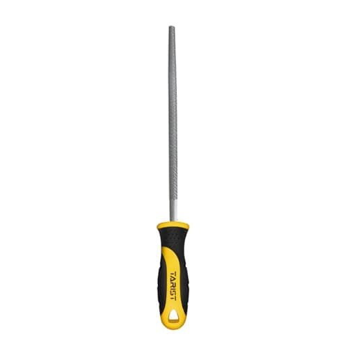 Image of TARIST 8 inch Round Metal File, Professional Carbon Steel Rat Tail File, Tool Sharpener for Professionals and DIY