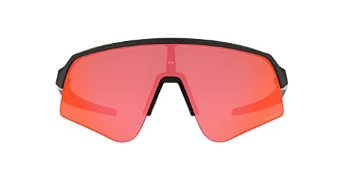 Image of Oakley Men's Oo9465 Sutro Lite Sweep Rectangular Sunglasses, Matte Carbon/Prizm Trail Torch, 39 mm