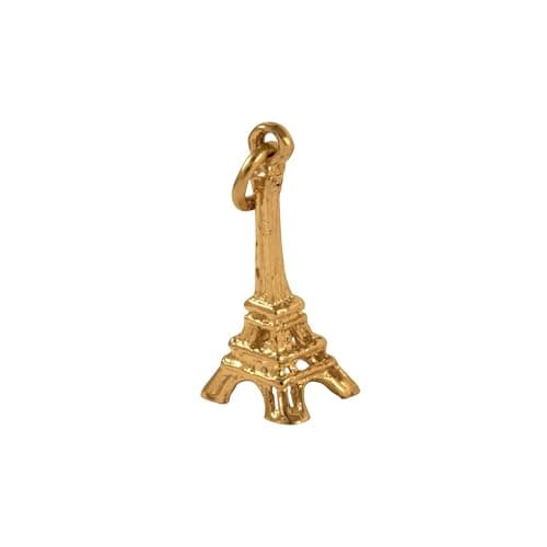 Image of Sayers London 9ct Gold Eiffel Tower Charm