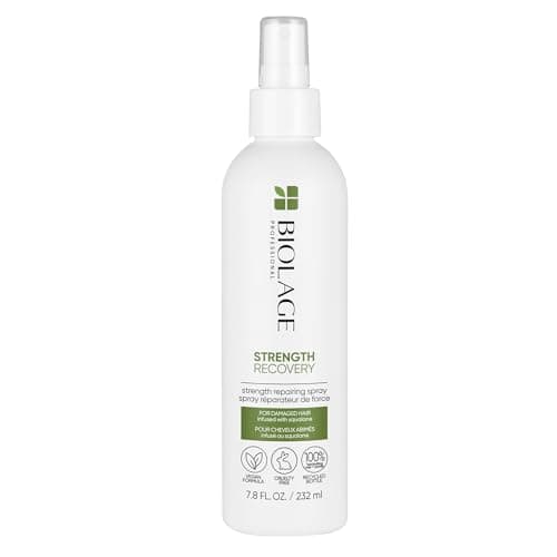 Image of Biolage Professional Strength Recovery Heat Protection Spray Infused with Vegan Squalane, Repairing Leave-In Spray, For Damaged Hair, 232 ml