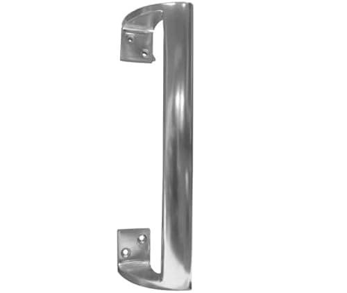 Image of KOOPLES HARDWARE Aluminium Cranked Pull Handle – Satin Anodised Aluminium Finish – Offset Grip Door Handle (305mm)