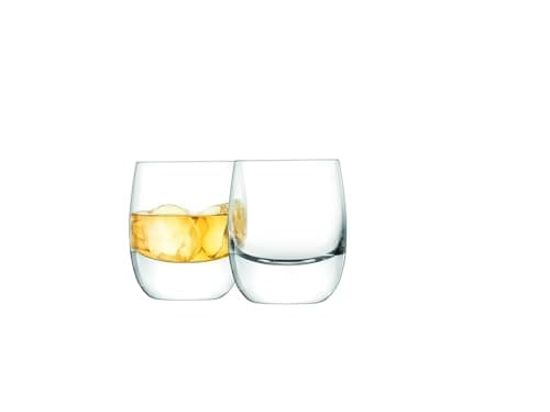Image of LSA International Bar Whisky Tumbler 275 ml Clear | Set of 2 | Mouthblown and Handmade Glass | BR42