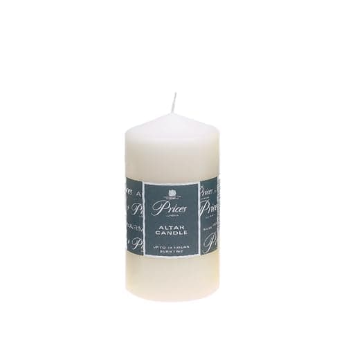 Image of Price's Candles - Altar Candle - 150mm x 80mm - Unscented - Up To 50 Hour Burn Time - Smokeless & Dripless - Ideal For All Occasions