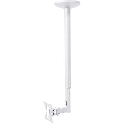 Image of myWall HL4-1WL Height-Adjustable Ceiling Mount for Flat Screens 10-30 Inches 25-76 cm up to 30 kg White