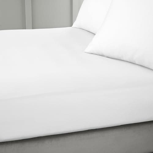 Image of Bianca 400 Thread Count Cotton Sateen King Fitted Sheet White
