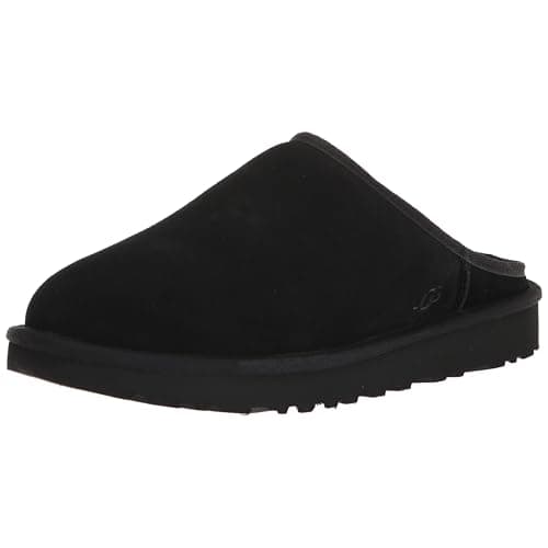 Image of UGG Men's Classic Slip-on Slipper, Black, 7 UK