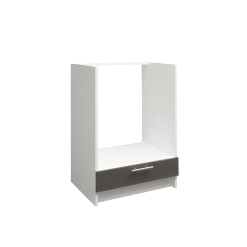 Image of JD Greta Kitchen Base Oven Cabinet – 600mm – Base Kitchen Oven Unit (Without Worktop) - Dark Grey (Anthracite) Matt