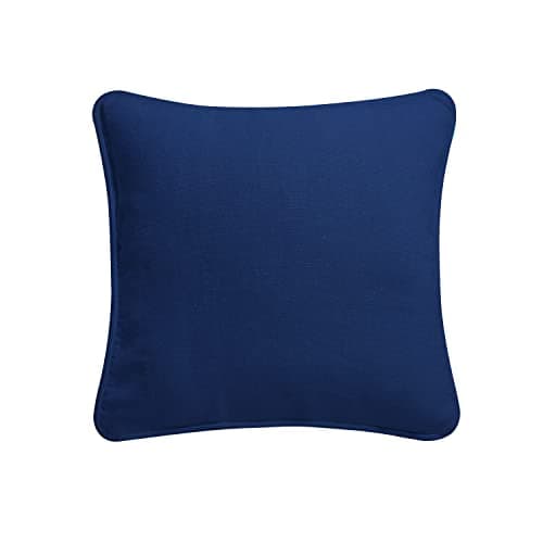 Image of ARLINENS DUCK QUALITY PLAIN DYED 100% COTTON CUSHION COVER IN FOLLOWING COLOUR AND SIZES: (16"X16", NAVY BLUE)
