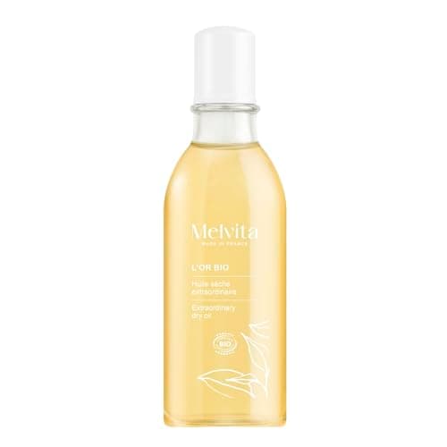 Image of Melvita L'Or Organic Oil - 5 Valuable Oils - Moisturises and Beautifies - Bottle of 50ml Dispenser