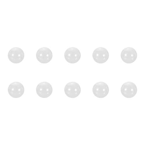 Image of sourcing map 10pcs Ceramic Bearing Balls 3.175mm 1/8" ZrO2 Zirconium Oxide Solid Ball G5 Precision Balls, White