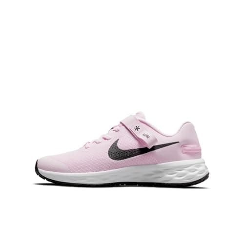 Image of NIKE Boy's Nike Revolution 6 Flyease Sneaker, Pink Foam Black, 3.5 UK