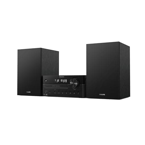 Image of Philips TAM4555M2 Micro Hi-Fi System – 100W, Bass Reflex Speakers, DAB+/FM, CD, USB, Audio-in, Bluetooth 5.4, Auracast, Remote Control, Digital Sound Presets, Eco Packaging