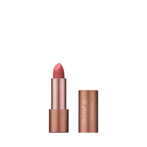 Image of INIKA Organic Lipstick | Non-Toxic, Vegan and Cruelty-Free Makeup Enriched with Jojoba Oil, Moisturizing Shea Butter and Long-Lasting Pigment | Poppy